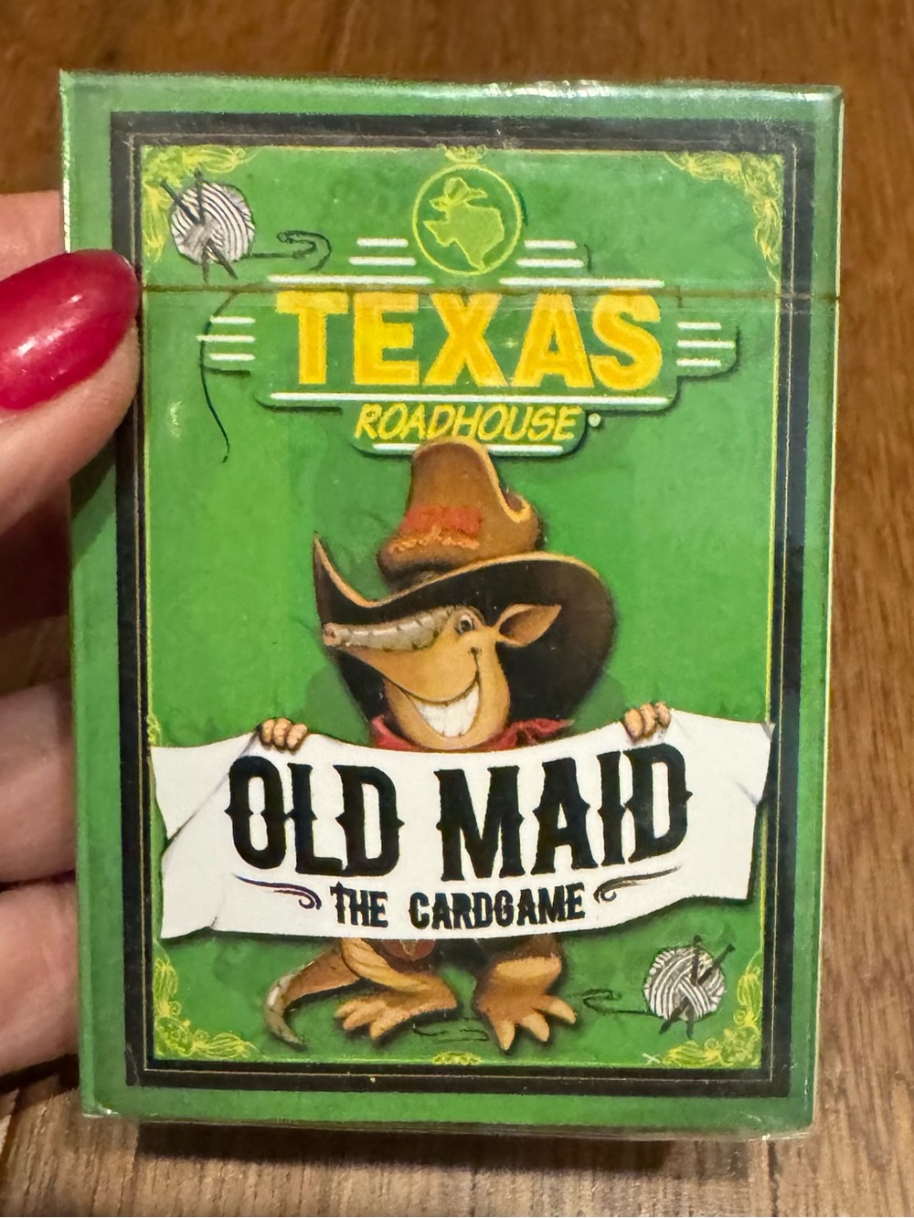 Sealed Texas Roadhouse Old Maid Card Game - Green - Never Opened